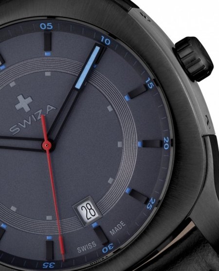 Zegarek SWIZA Nowus Gent SST grey-black-black WAT.0541.1202