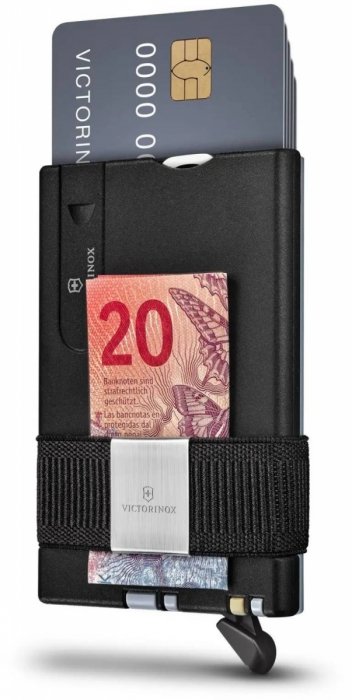 SwissCard Classic Victorinox Secrid Smart Card Portfel - czarno/szary 0.7250.36