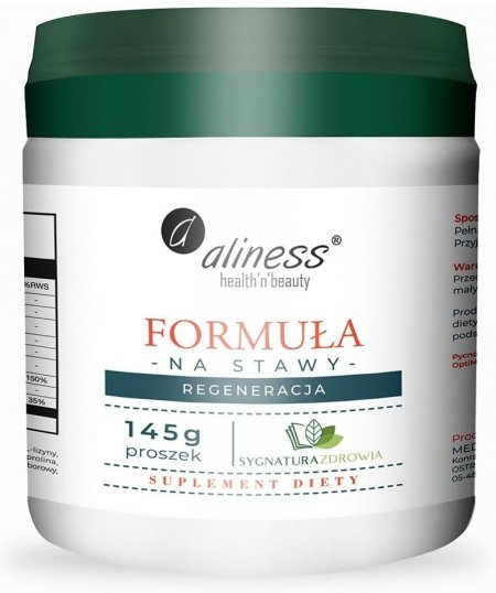 Aliness Formuła na stawy, regeneracja, proszek 145 g 
