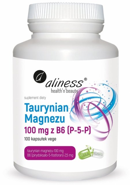 MEDICALINE Aliness Taurynian Magnezu 100 mg B6 x 100 kaps