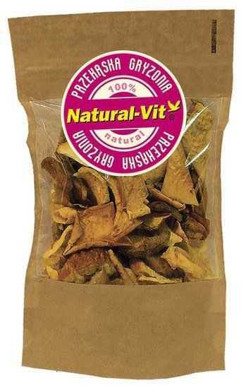 Natural-Vit Przekąska Gryzonia Jabłka suszone 50g
