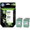 Zestaw dwóch tuszy HP 343 Vivera do Deskjet 460/5940/6540 | 2 x 330 str. | CMY