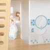 VIGA Drewniany Szpital Z Karetką Winda Zestaw 15 el