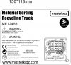 MASTERKIDZ Tablica Magnetyczna Segregowanie Odpadów Ciężarówka do Recyklingu Montessori