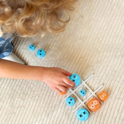WOOPIE IQ Gra Logiczna Przenośna Kółko i Krzyżyk Kotki w Pudełku