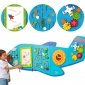 VIGA Drewniana Tablica Sensoryczna Manipulacyjna Samolot Certyfikat FSC Montessori 
