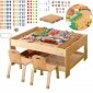 MASTERKIDZ Drewniany Stół Edukacyjny + AKCESORIA STEM WALL + 563 Klocków 
