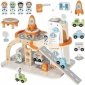 TOOKY TOY Drewniany Kosmiczny Parking Stacja Kosmiczna 