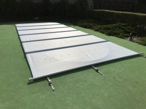 Przykrycie bezpieczne - model Tube - prostokątny - do basenu 10x5 m