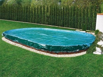Płachta kryjąca owalna 7,3 x 3,7 m SUPREME