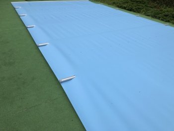 Przykrycie bezpieczne - model standard - owalny - do basenu 3x4,9m