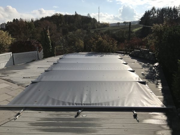 Przykrycie bezpieczne - model standard - owalny - do basenu 11 x 5 m