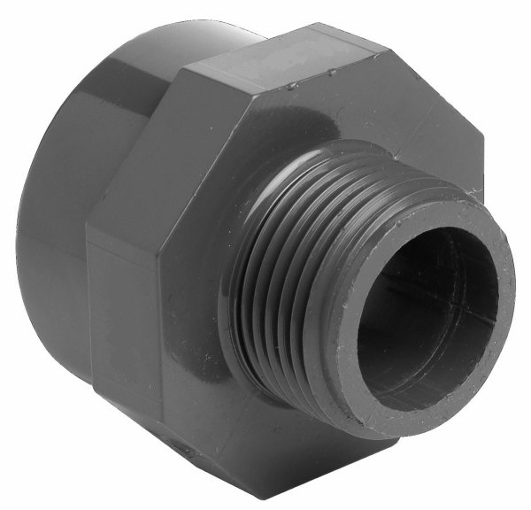 Nypel przejściowy PVC-U KW/KZ 25/32 mm x GZ 1/2&quot; 10 bar
