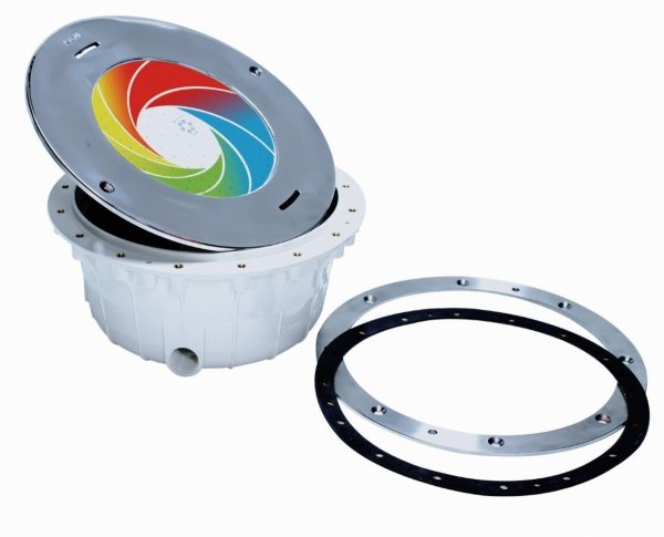 Lampa basenowa - Korpus ABS, Front stal nierdzewna - 23W DMX