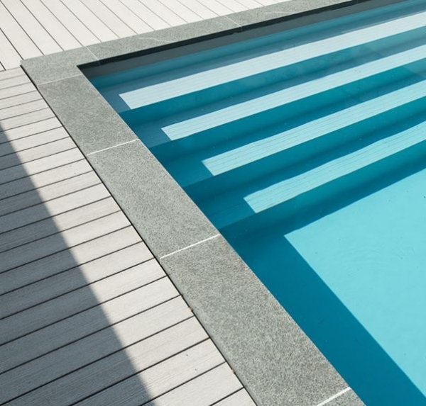 Kamień brzegowy MODENA Soft Sand do basenu 8x4 m / prostokąt