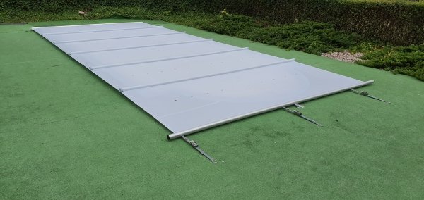 Przykrycie bezpieczne - model Tube - owalny - do basenu 11x5 m