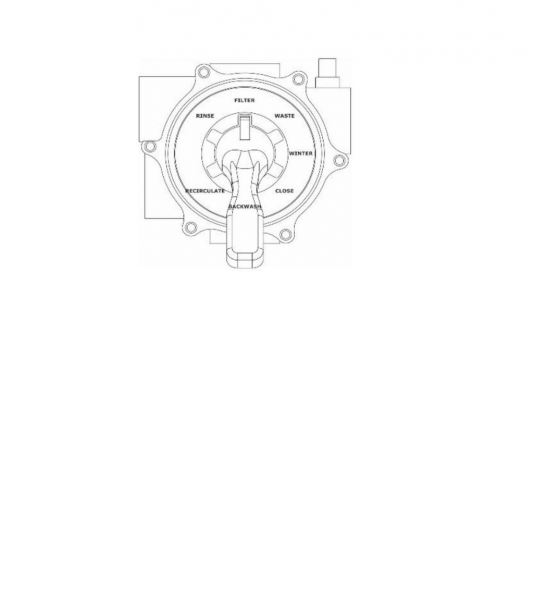 Zawór 6-drożny boczny V6  z gwintem  2" Praher 131029 3,5bar SM20 3 ABS - bez przyłączy