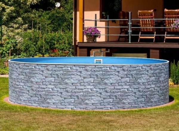 Basen kanadyjski Miami 3,6x1,2m STONE - Zestaw