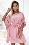 Numoco 287-32 SOFIA kobieca sukienka motyl z wiązaniem w pasie 