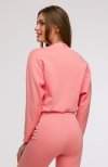 Bewear B292 bluza z kopertowym dekoltem koralowa tył