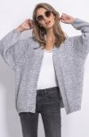 Wełniany kardigan oversize F763