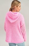 Figl M996 różowy sweter damski tył