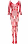 Beauty Night Lorna bodystocking czerwone-1