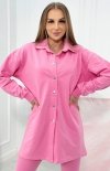 Komplet 3-częściowy bluza, top i legginsy różowy-1