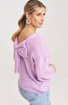 Figl M993 fioletowy sweter damski tył