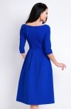 Awama A159 sukienka niebieska tył