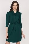 Sukienka ze szczypankami zielona SUK149