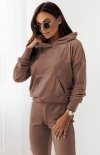 Ivon Louis dresowy komplet damski mocca bluza