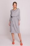 Stylove S403 sukienka oversize z modalu szara 