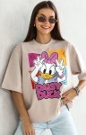 Oversizowy t-shirt Daisy Duck beż