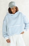 Bluza damska z kapturem w paski