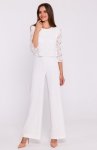 Stylove S381 kombinezon z koronkową górą ecru 