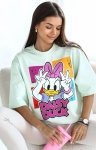 Oversizowy t-shirt Daisy Duck pistacjowy