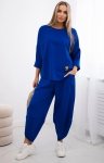 Komplet Punto Milano Winter bluza i spodnie chabrowy