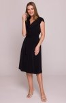 Stylove S411 sukienka z żabotem czarna 