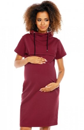 *PeekaBoo 1581 sukienka mama bordowa *PeekaBoo 1581 sukienka mama bordowa