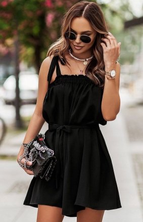 Ivon Andi oversizowa sukienka czarna