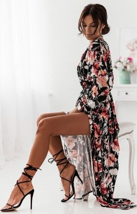 Ivon Lajla długa kwiatowa sukienka