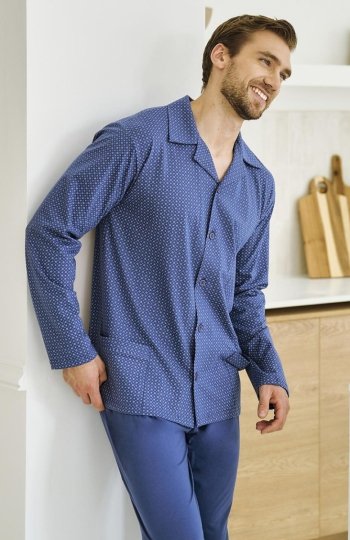 Taro Darek 3483 MAXI PLUS piżama męska rozpinana 