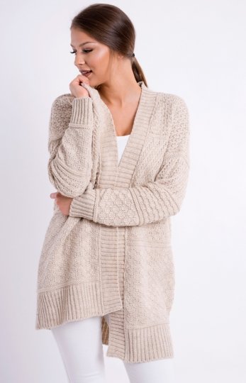 Klasyczny niezapinany kardigan damski Lou