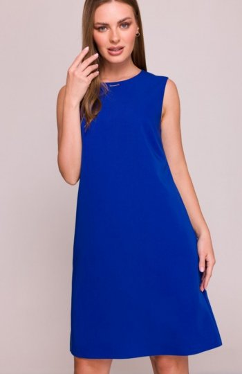 Stylove S408 sukienka bez rękawów chabrowa 
