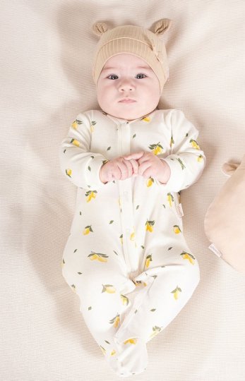 Bawełniany pajacyk cytrynki