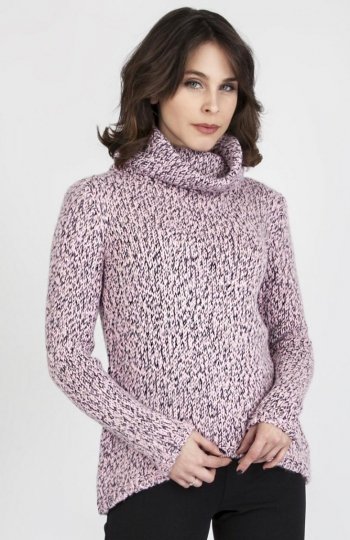 MKMSwetry Sweter Nicola SWE 103 Różowy