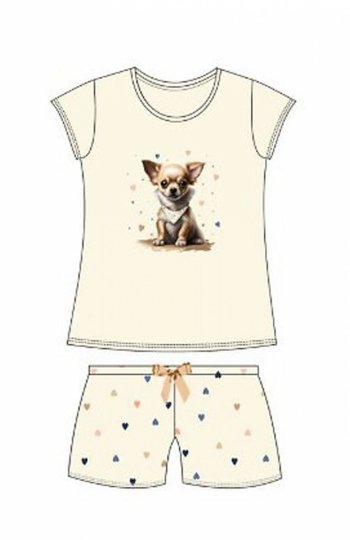 Cornette Kids Girl 787/108 Chihuahua piżama dziewczęca 