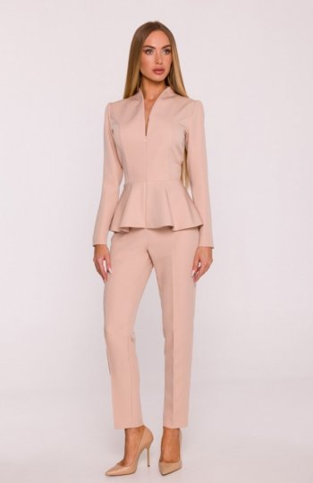 Moe kombinezon z baskinką beżowy M878 