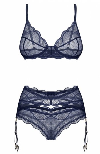 Obsessive Nightly Blue komplet damski 